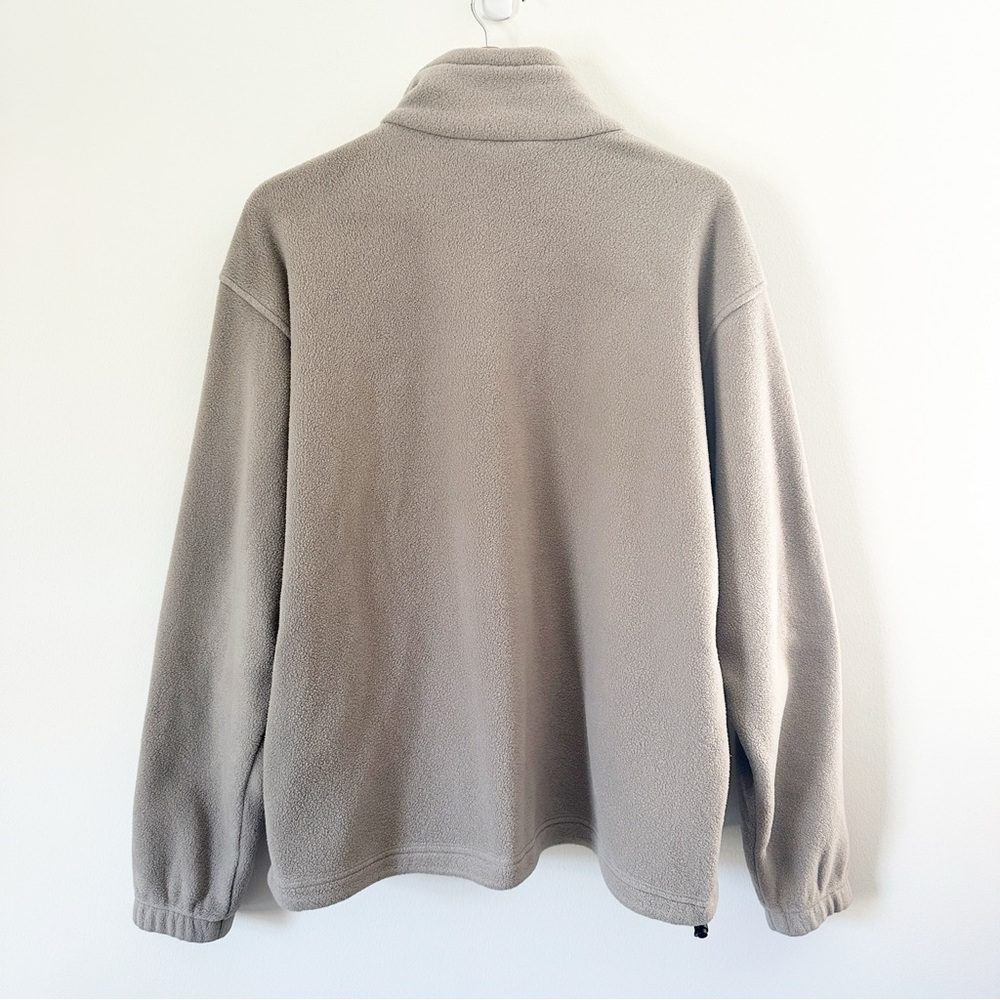 Columbia Men's Full Zip Mock Neck Fleece Jacket Beige L - Picture 7 of 7
